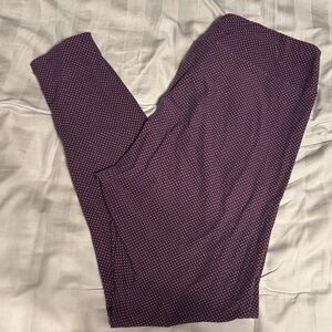 EUC LuLaRoe TC Purple Polka Dot Leggings